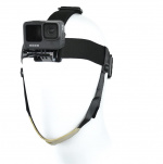 Headband with chin strap for Go Pro