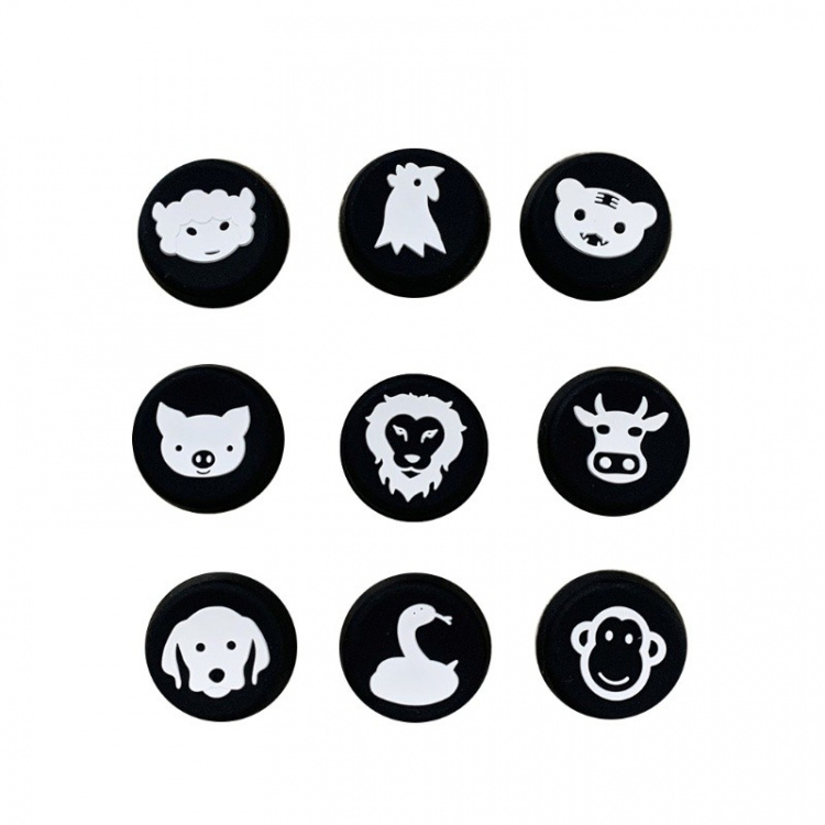 Animal Button Caps for Joysticks for PS5/PS4, Xbox Series X, 9 pieces Animal Button Caps for Joysticks for PS5/PS4, Xbox Series X, 9 pieces