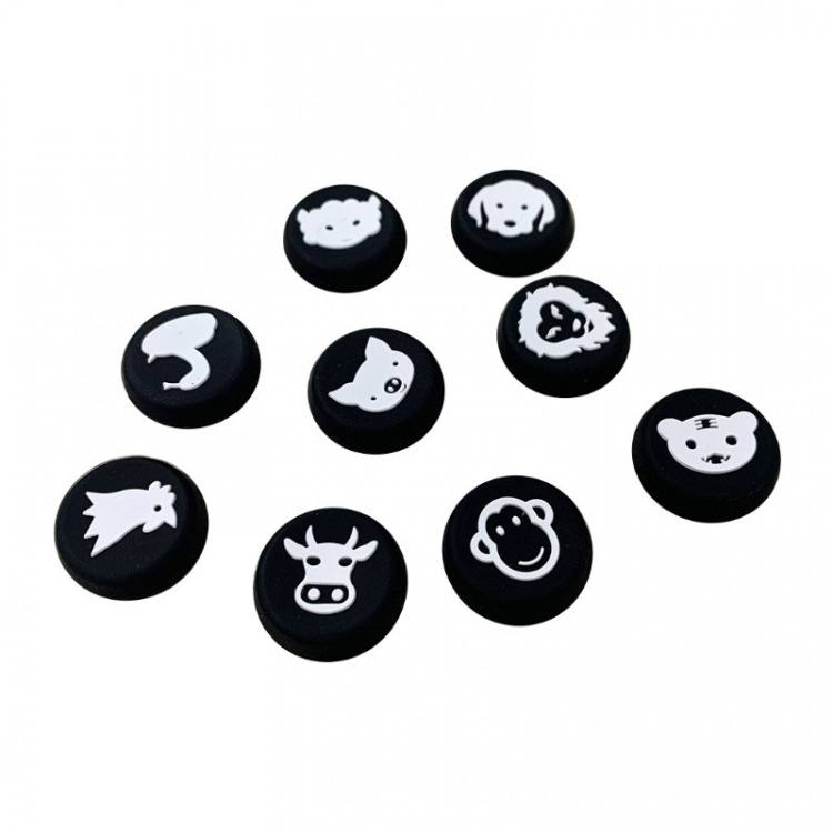 Animal Button Caps for Joysticks for PS5/PS4, Xbox Series X, 9 pieces Animal Button Caps for Joysticks for PS5/PS4, Xbox Series X, 9 pieces