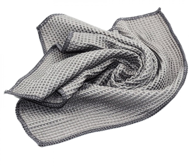Microfiber cloth for car care, Grey