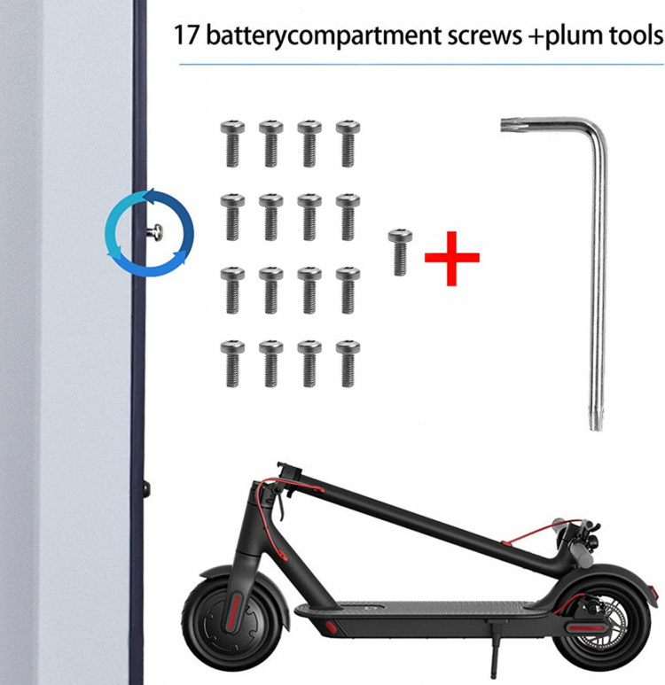 Star key and 17 screws for scooter Star key and 17 screws for scooter