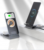 Foldable and Wireless Charger for Smartphone, iWatch, Airpods