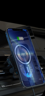 Wireless charging holder for Car iPhone 14, 15W Wireless charging holder for Car iPhone 14, 15W