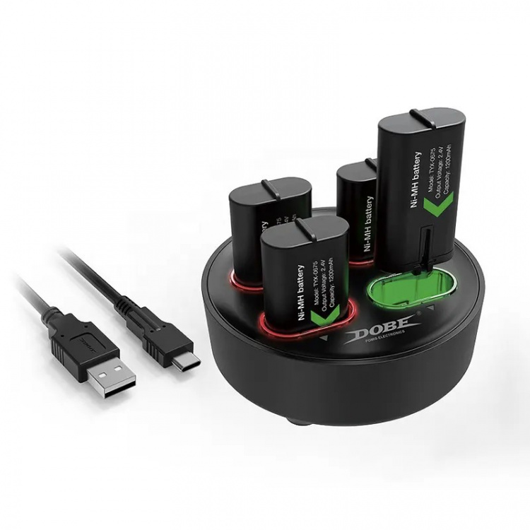 4 in 1 Battery Charging Station Including 4x Batteries for Xbox One & Xbox Series X/S