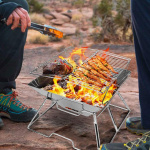 Practical & Foldable Grill, Silver Practical & Foldable Grill, Silver