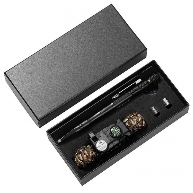 Multifunctional and Tactical Pen with Camping Accessories Multifunctional and Tactical Pen with Camping Accessories