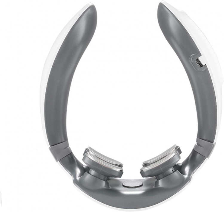 Smart massage device for neck vertebrae and shoulders for relief of pain and fatigue