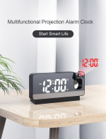 Alarm clock with projector