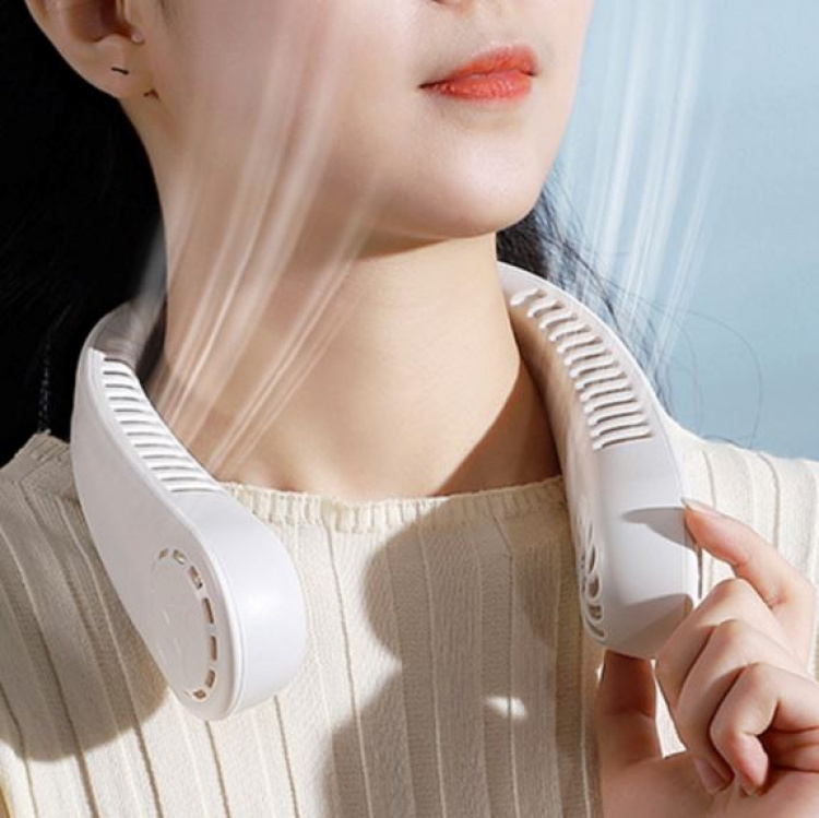 Wireless neck fan that you hang around your neck, Rosa