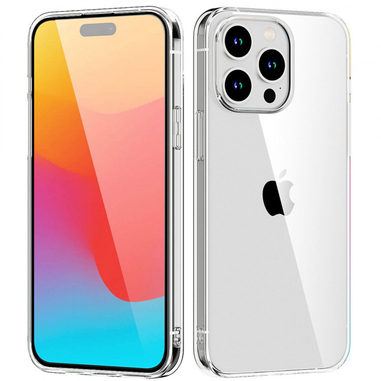 TPU cover for iPhone 15 Plus, Transparent