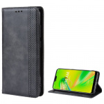 PU leather case with card slots for iPhone 15 Plus, Black