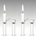 Light extinguisher silver, 4-pack