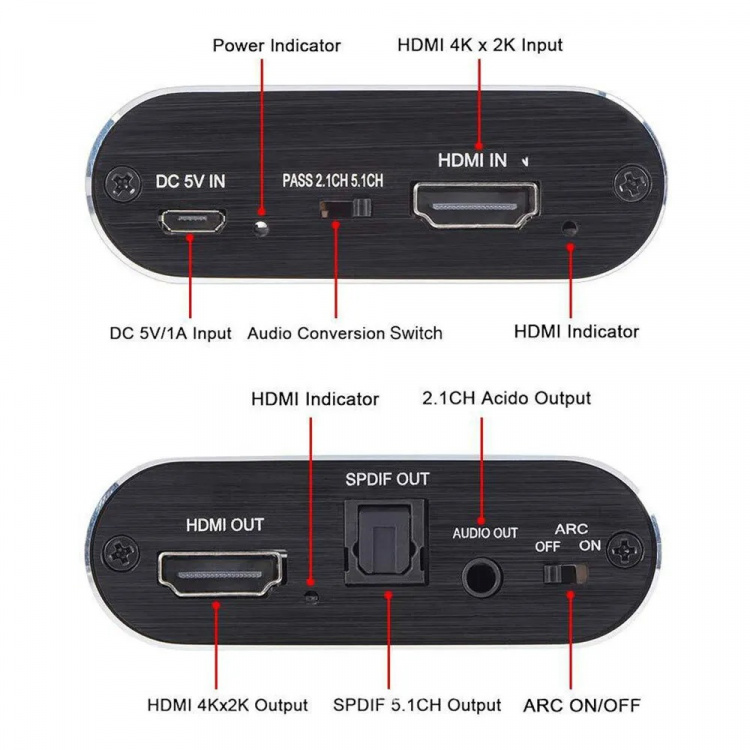 HDMI Converter HDMI to HDMI+Audio+ARC HDMI Converter HDMI to HDMI+Audio+ARC