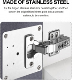 Hinge repair plate 2-pack Hinge repair plate 2-pack