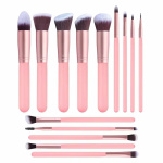 Set of 14 Makeup Brushes, Pink Set of 14 Makeup Brushes, Pink