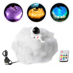 Night light - Fluffy cloud with Astronaut