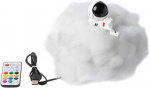 Night light - Fluffy cloud with Astronaut