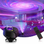 Galaxy Projector Fantasy Aurora - Star Projector with BT Speaker, Light Sensor and 360° Rotation