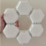 Hexagonal LED-Light - Wall Lighting with RGB, 5 Hexagon Modules, incl Remote Control