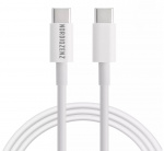NORDIQZENZ 60W USB Cable Type-C to USB-C, 30 cm, White NORDIQZENZ 60W USB Cable Type-C to USB-C, 30 cm, White