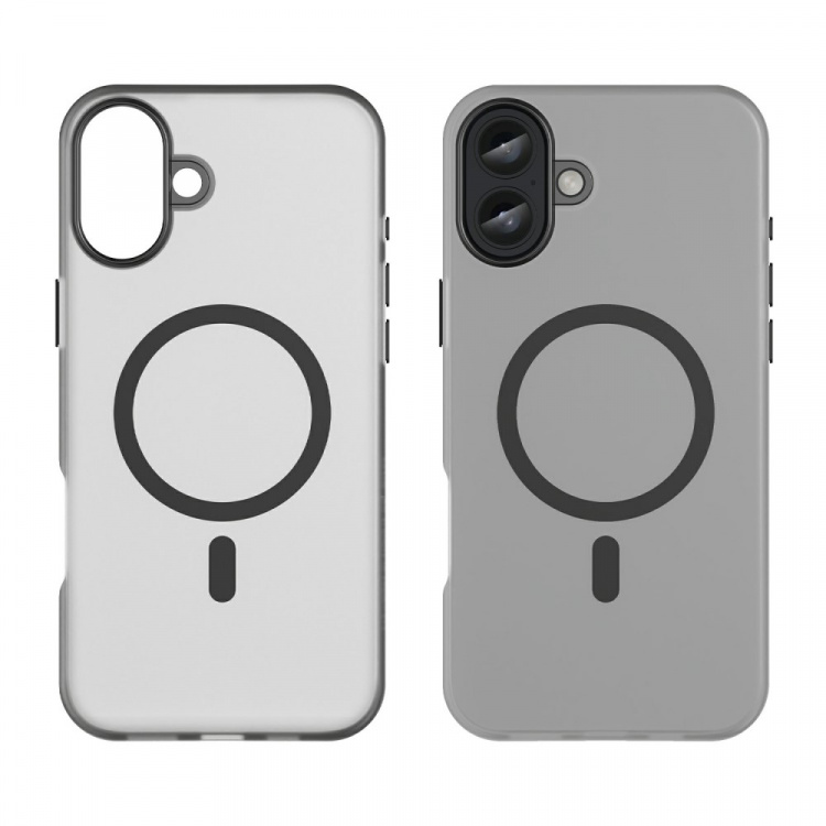 Semi-transparent case with MagSafe for iPhone 16, Black Semi-transparent case with MagSafe for iPhone 16, Black