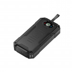 Powerbank 30000mAh 22.5W PD+15W Wireless Charging, Solar, Flashlight & Compass