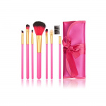 Professional gentle makeup brushes, 7-pack, pink. Professional gentle makeup brushes, 7-pack, pink.