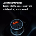 Car charger 1 x USB + 1 x USB-C compatible with Find My iPhone