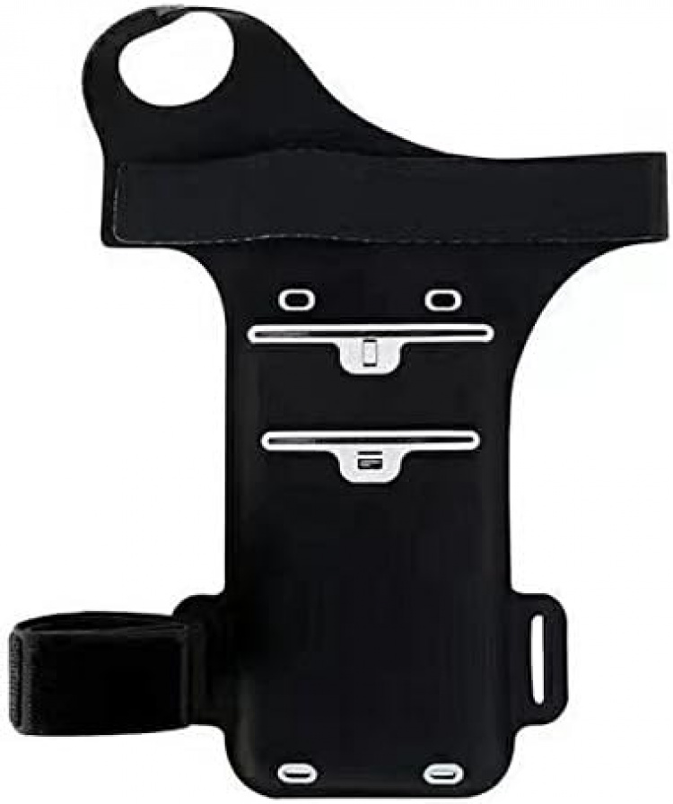 Universal Sport Wristband with Finger Hole, Black