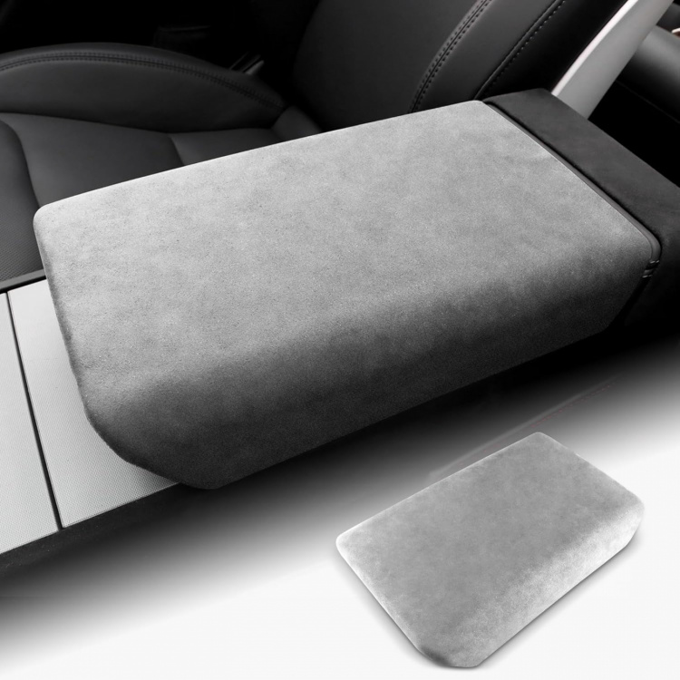 Armrest Cover for Tesla Model 3 & Y, Light Gray