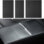 Center console stickers for Tesla Model 3 Highland, Carbon fiber