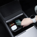 Storage box with sorting compartments for Tesla Model 3 Highland