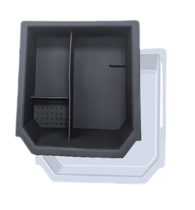 Storage box with sorting compartments for Tesla Model 3 Highland