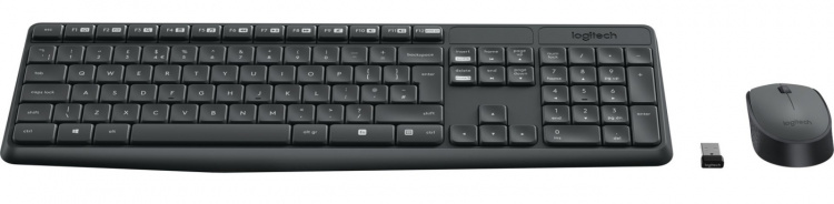 Logitech trådlöst tangentbord och mus MK235 Logitech trådlöst tangentbord och mus MK235