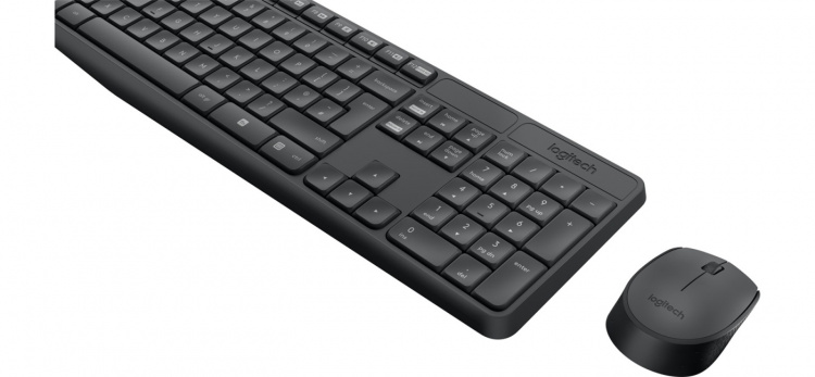 Logitech trådlöst tangentbord och mus MK235 Logitech trådlöst tangentbord och mus MK235