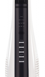 NORDIC HOME 2-i-1 Tornfläkt med luftcirkulator, 3 hastigheter, 40W, timer, vit