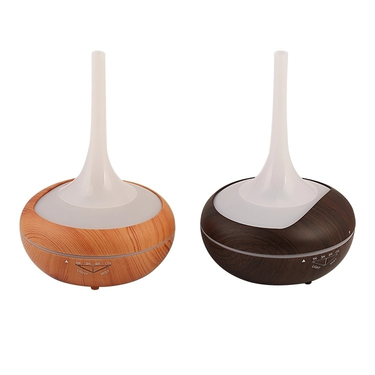 Wood humidifier LED lamp, Dark wood 240 ml