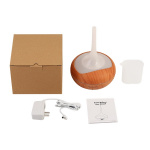 Wood humidifier LED lamp, Dark wood 240 ml