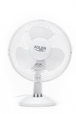 Adler AD 7302 table fan, 60W, 23 cm, white