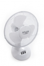 Adler AD 7302 table fan, 60W, 23 cm, white
