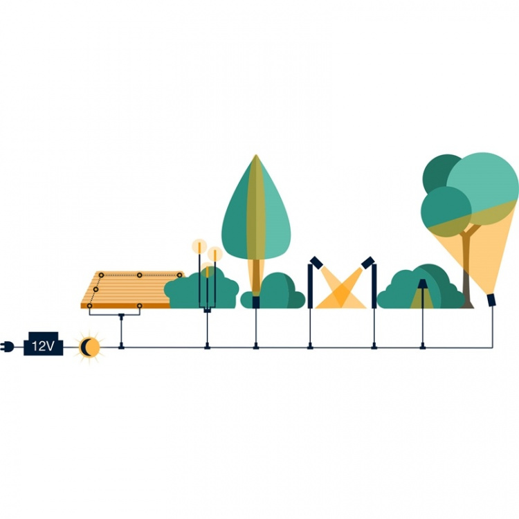 LightsOn Sirius Strålkastare Svart LightsOn Sirius Strålkastare Svart