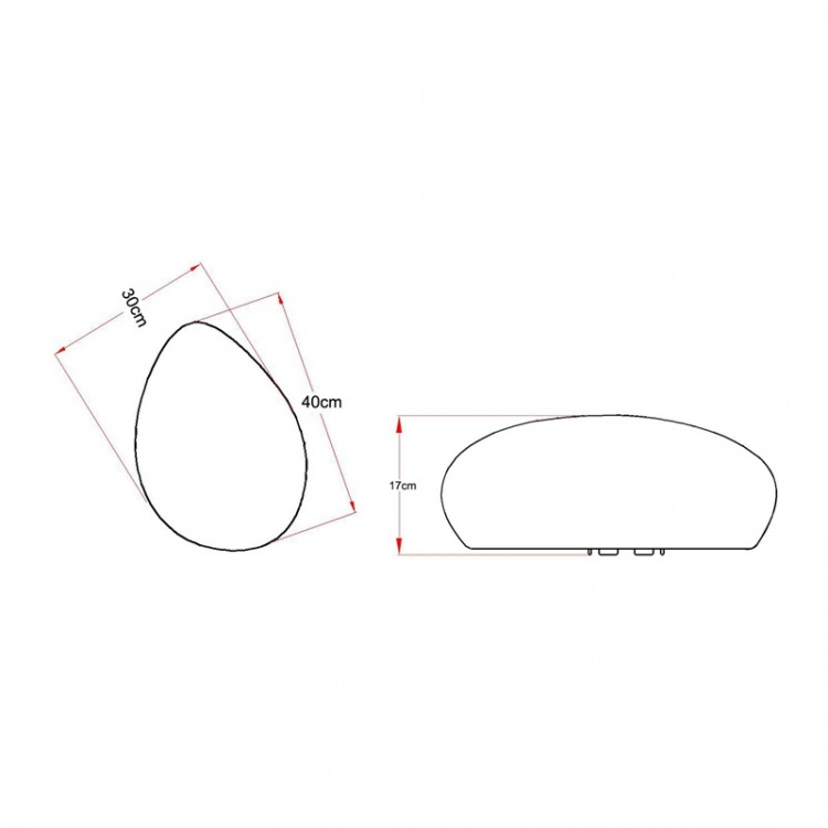 LightsOn Stone XL 40 cm dekorativ sten LightsOn Stone XL 40 cm dekorativ sten
