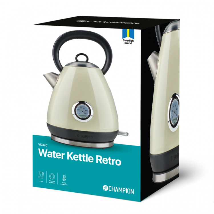 Champion Kettle Retro 1,7L VK320 White