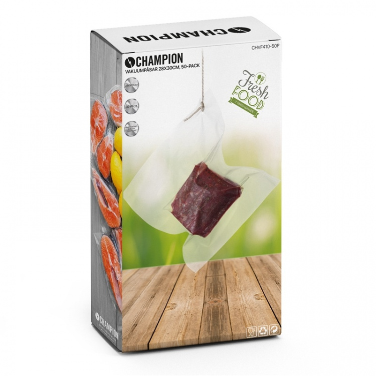 Champion Vacuumpåsar 50-pack 28*30cm Champion Vacuumpåsar 50-pack 28*30cm