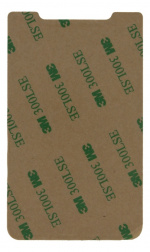 DELTACO Adhesive credit card holder, RFID blocking, 3M adhesive, black