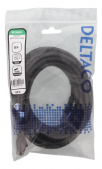 DELTACO High Flexible U/UTP Cat.6 patch cable, 24AWG, TPE, 5m, Black DELTACO High Flexible U/UTP Cat.6 patch cable, 24AWG, TPE, 5m, Black
