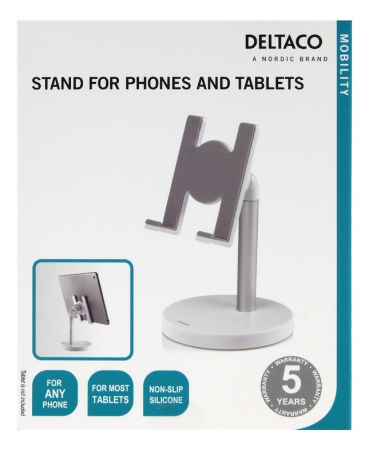 Desk phone and tablet holder white Desk phone and tablet holder white
