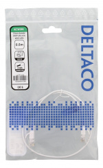 DELTACO Ultra Slim U/UTP Cat.6 patch cable, OD:2.6mm, 0.5m, white DELTACO Ultra Slim U/UTP Cat.6 patch cable, OD:2.6mm, 0.5m, white