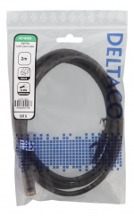 DELTACO High Flexible U/UTP Cat.6 patch cable, 24AWG, TPE, 2m, Black