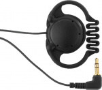 Monacor on-earphone, mono, 3.5 mm, black